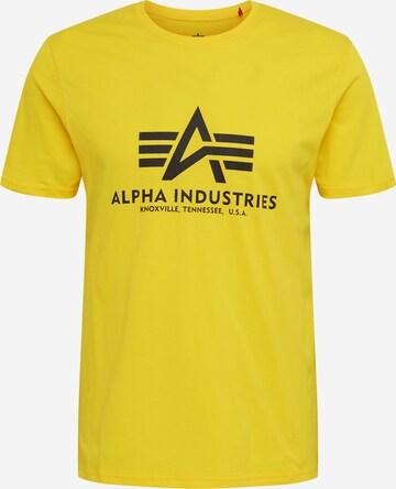 ALPHA INDUSTRIES - Camisa em amarelo: frente