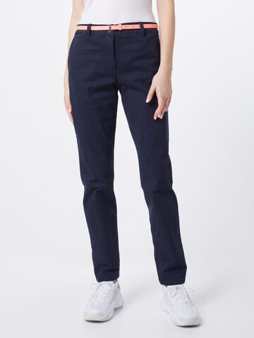 Regular Pantalon chino TOM TAILOR en bleu : devant