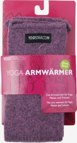YOGISTAR.COM Yoga Armwärmer in Lila: predná strana