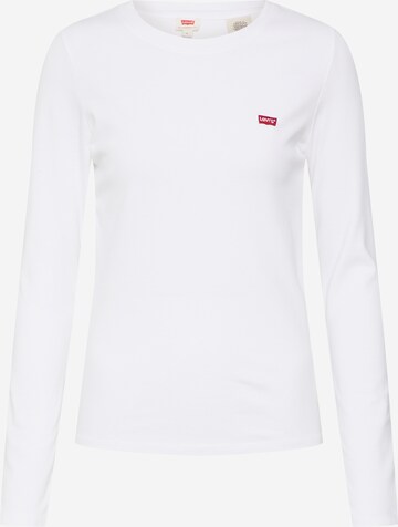 LEVI'S ® Тениска 'LS Baby Tee' в бяло: отпред