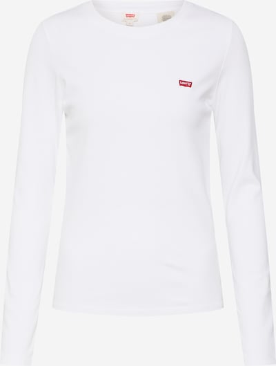 LEVI'S ® Shirt 'LS Baby Tee' in rot / weiß, Produktansicht