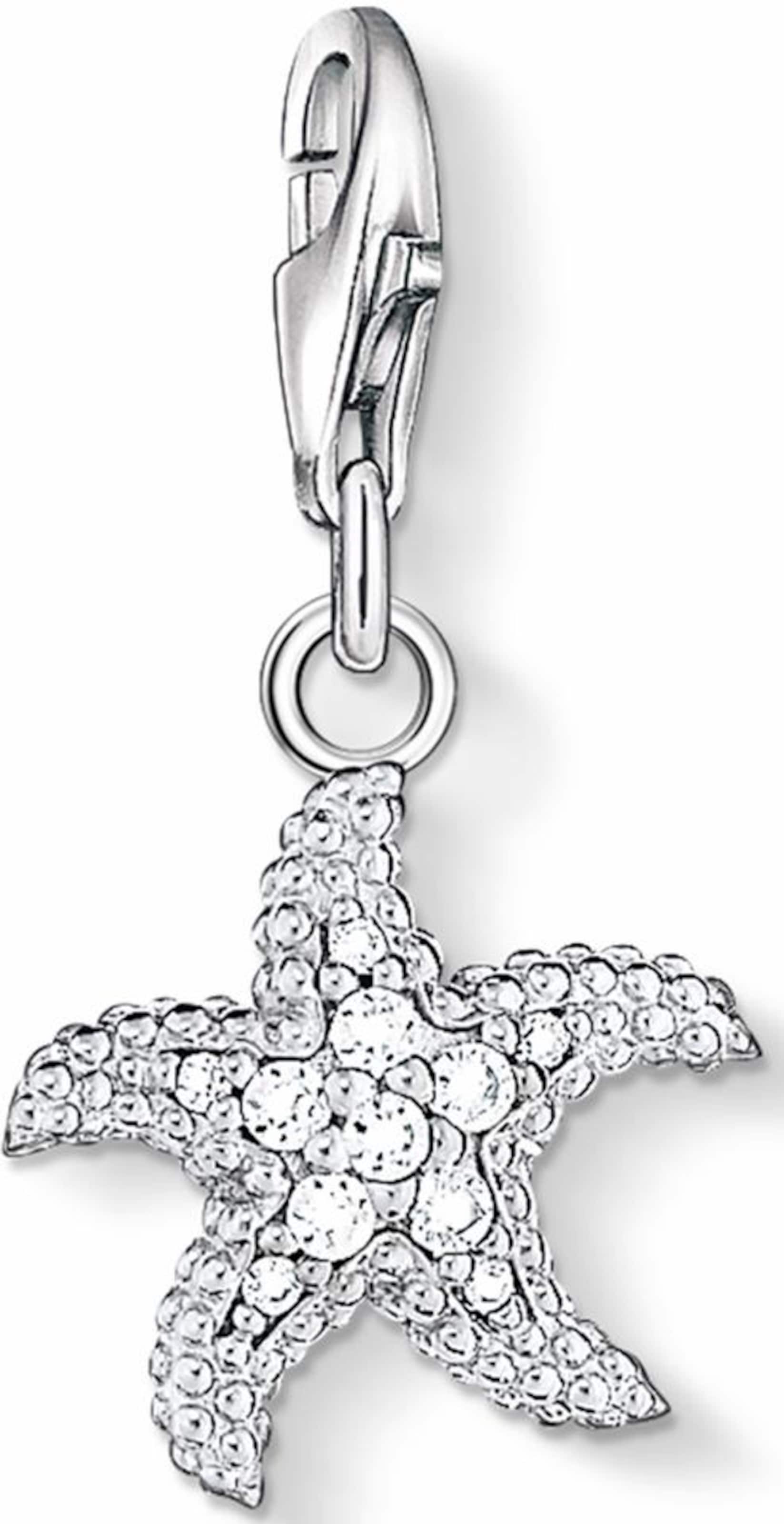 Thomas Sabo Charm-Anhänger 'Seestern' in Silber: Vorderseite