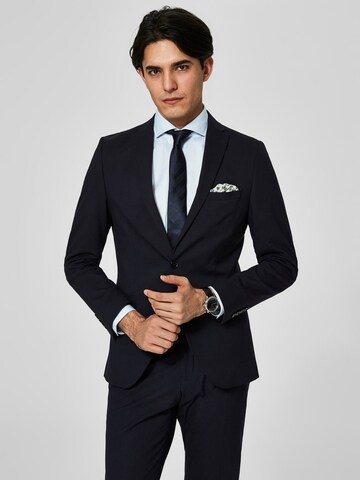 Slim fit Sacou 'New One' de la SELECTED HOMME pe albastru: față