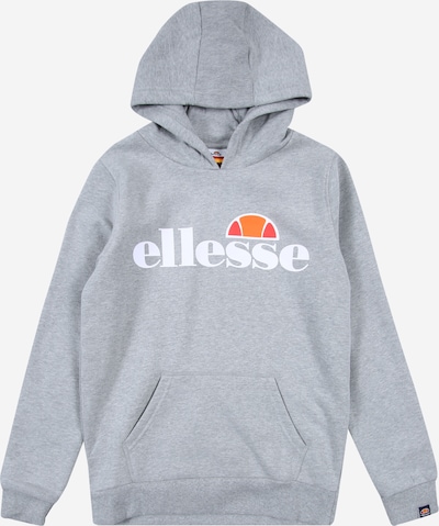 ELLESSE Sweatshirt 'Isoble' in graumeliert / mandarine / grenadine / weiß, Produktansicht