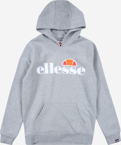 ELLESSE Majica 'Isoble' | pegasto siva / mandarina / grenada / bela barva, Prikaz izdelka