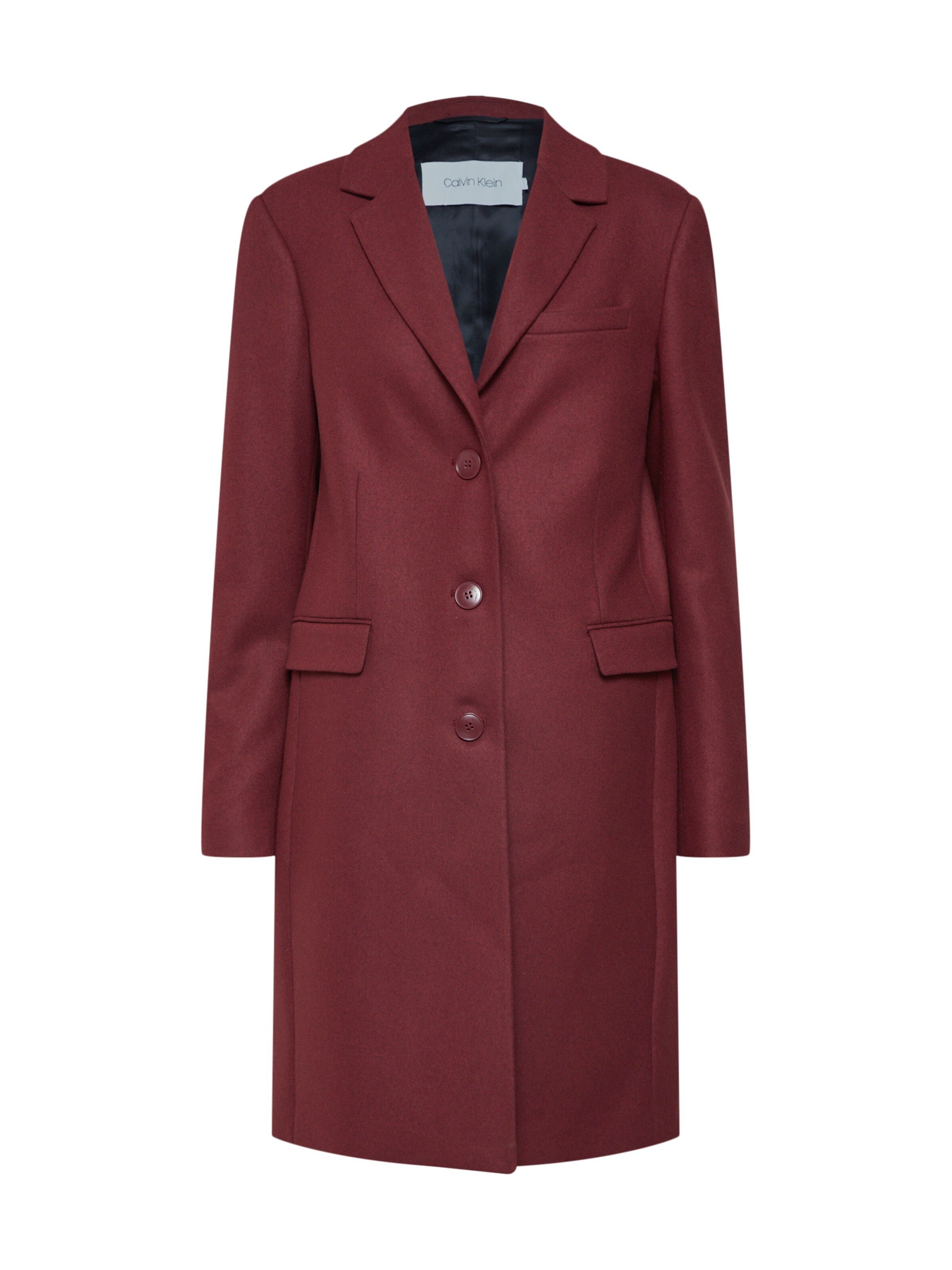 Calvin Klein - Tussenmantel in de kleur Bourgogne