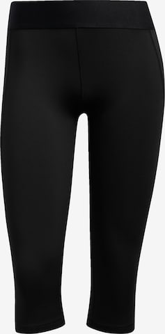 Skinny Pantaloni sport de la ADIDAS PERFORMANCE pe negru: față