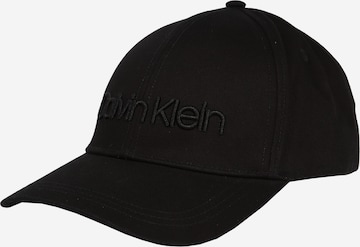 Casquette Calvin Klein en noir : devant