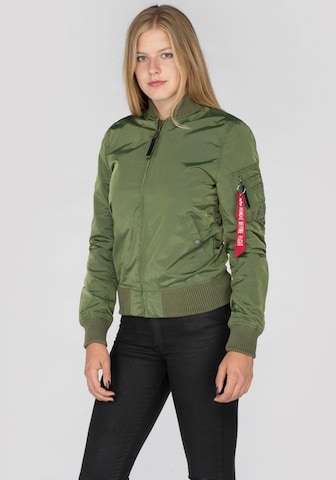 ALPHA INDUSTRIES Between-season jacket 'MA-1 TT' in Green: front