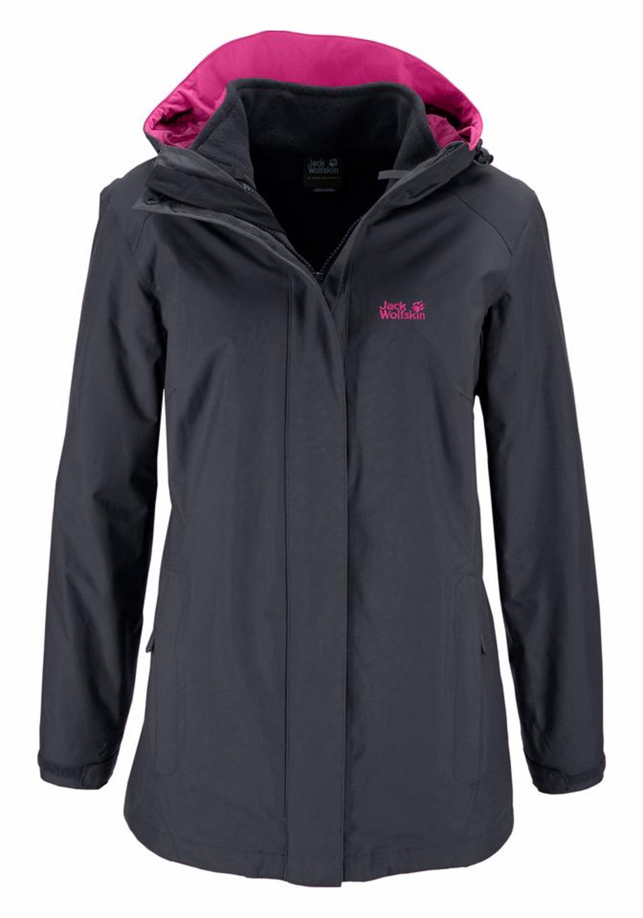 JACK WOLFSKIN - Funktionsjacke 'MANAPOURI' in anthrazit