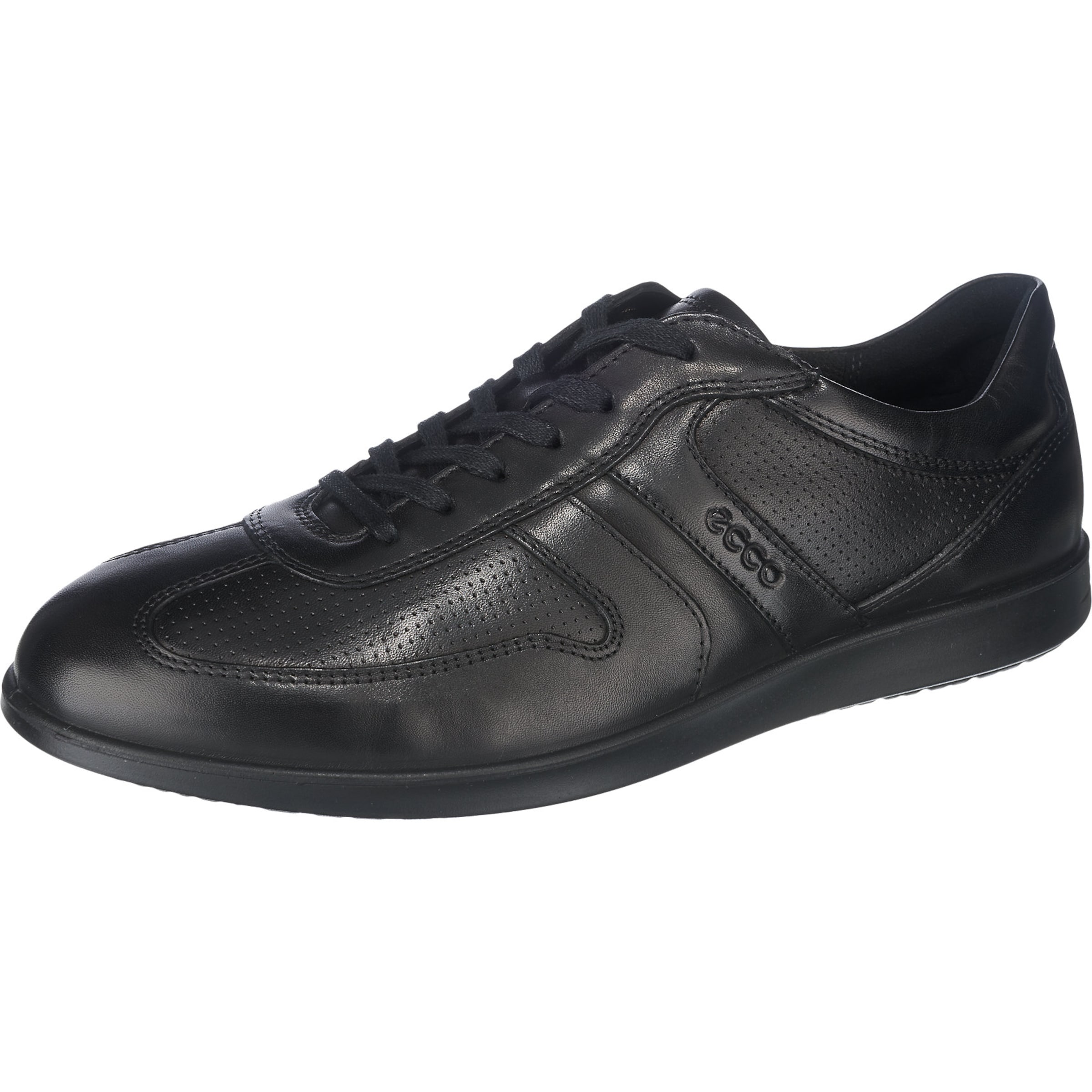 ECCO - Sportieve veterschoen 'Indianapolis' in de kleur Zwart