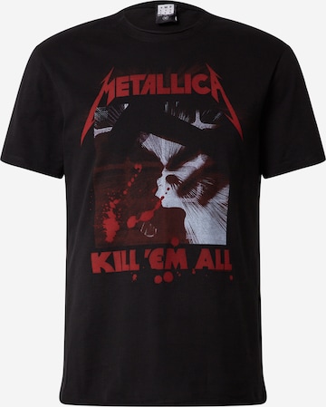 AMPLIFIED Shirt 'METALLICA KILL EM ALL ' in Zwart: voorkant