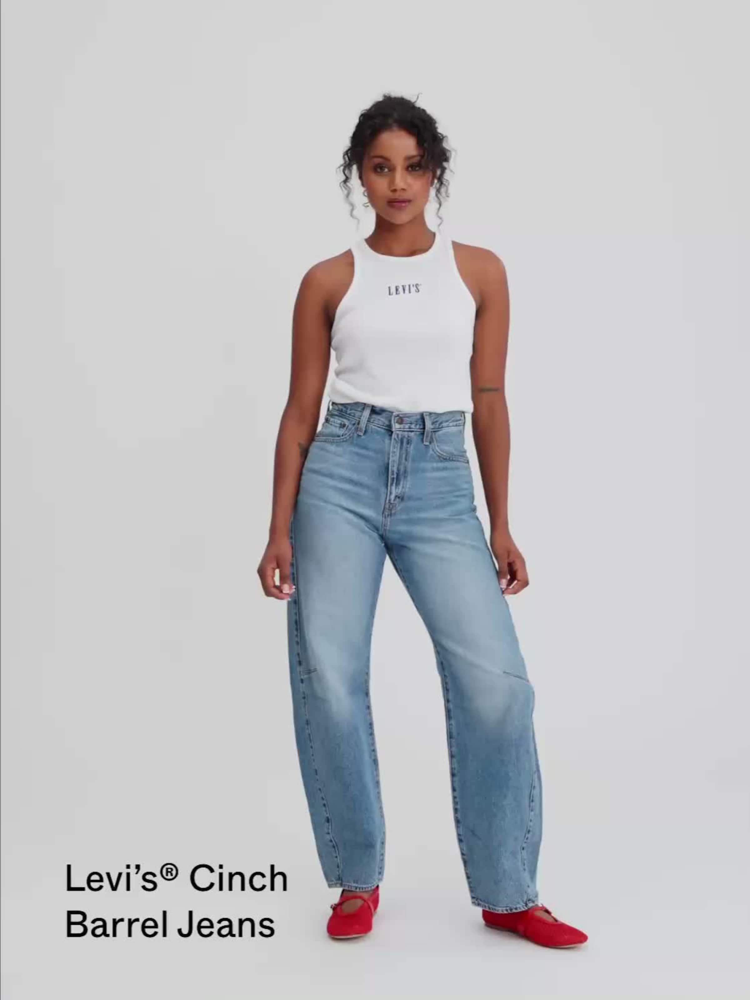 LEVI'S ® Barrel Jeans 'Cinch Barrel' in Blue Denim | ABOUT YOU