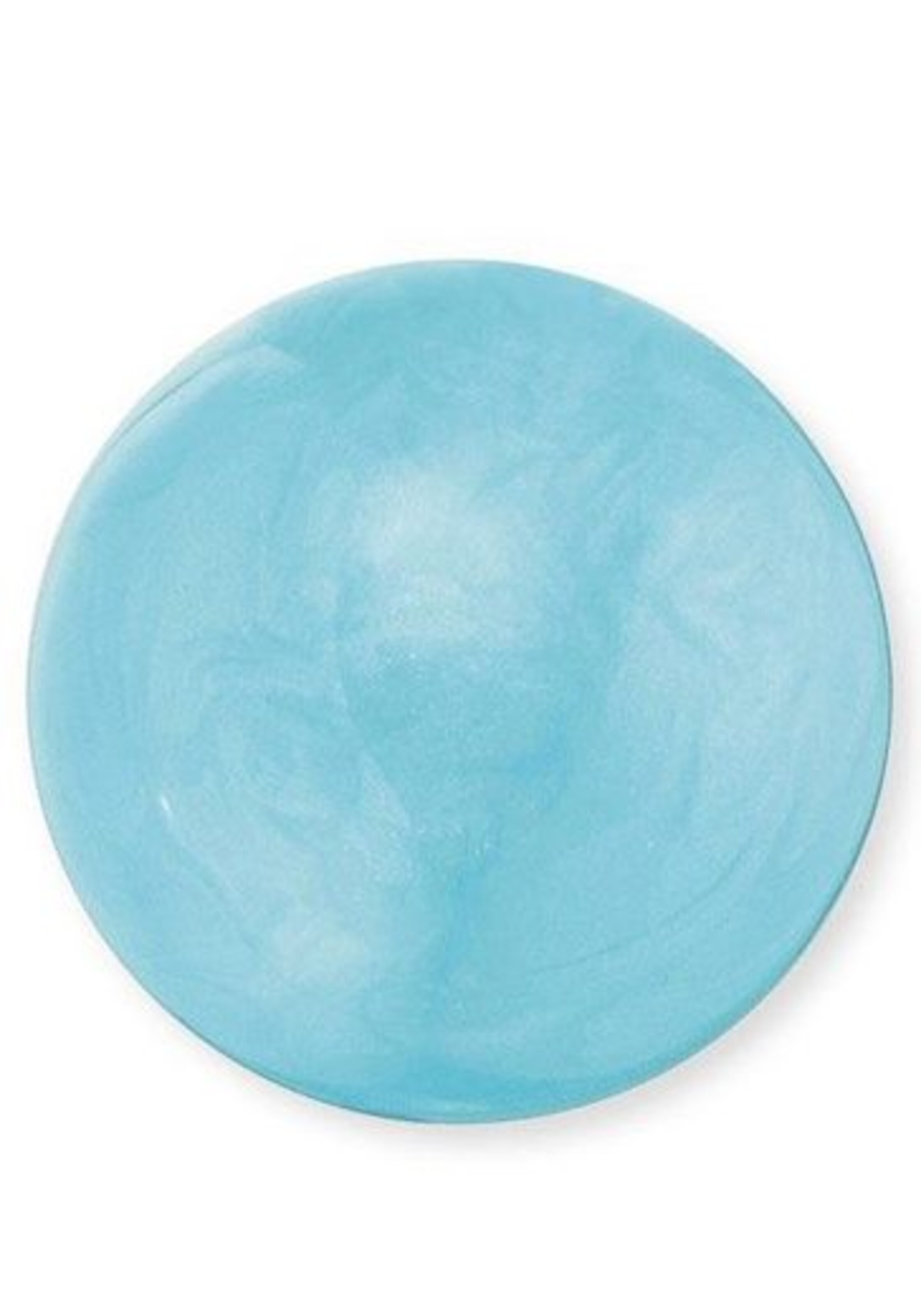 Engelsrufer Klangkugel 'Perlmutt' in Blau: Vorderseite