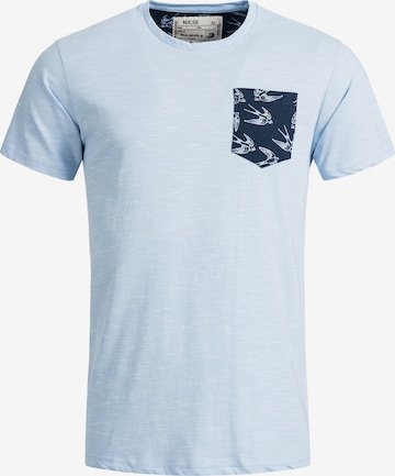 T-Shirt 'Blaine' INDICODE JEANS en bleu : devant