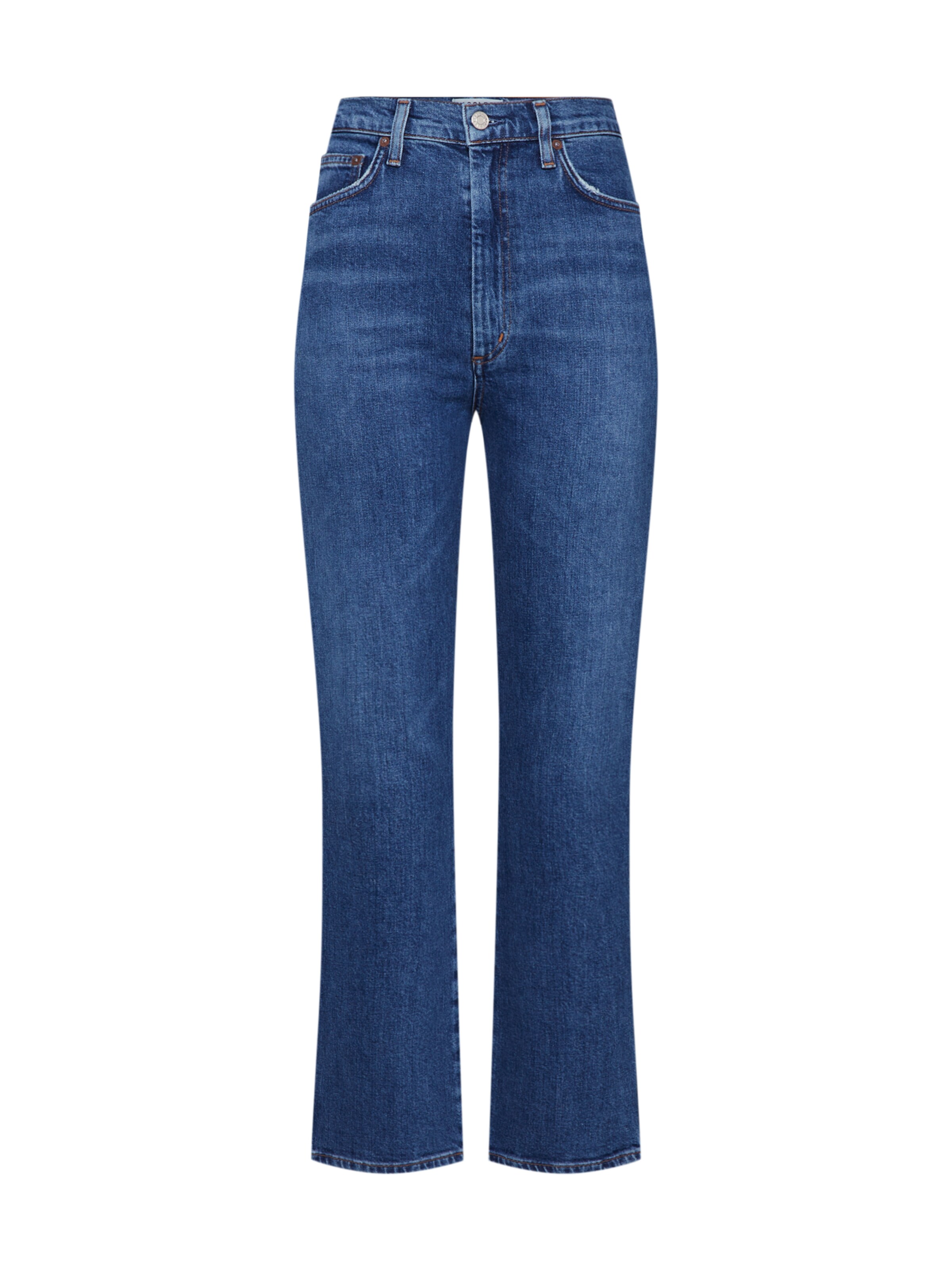 AGOLDE - Jeans 'Pinch Waist Hi Rise Kick' in de kleur Blauw denim