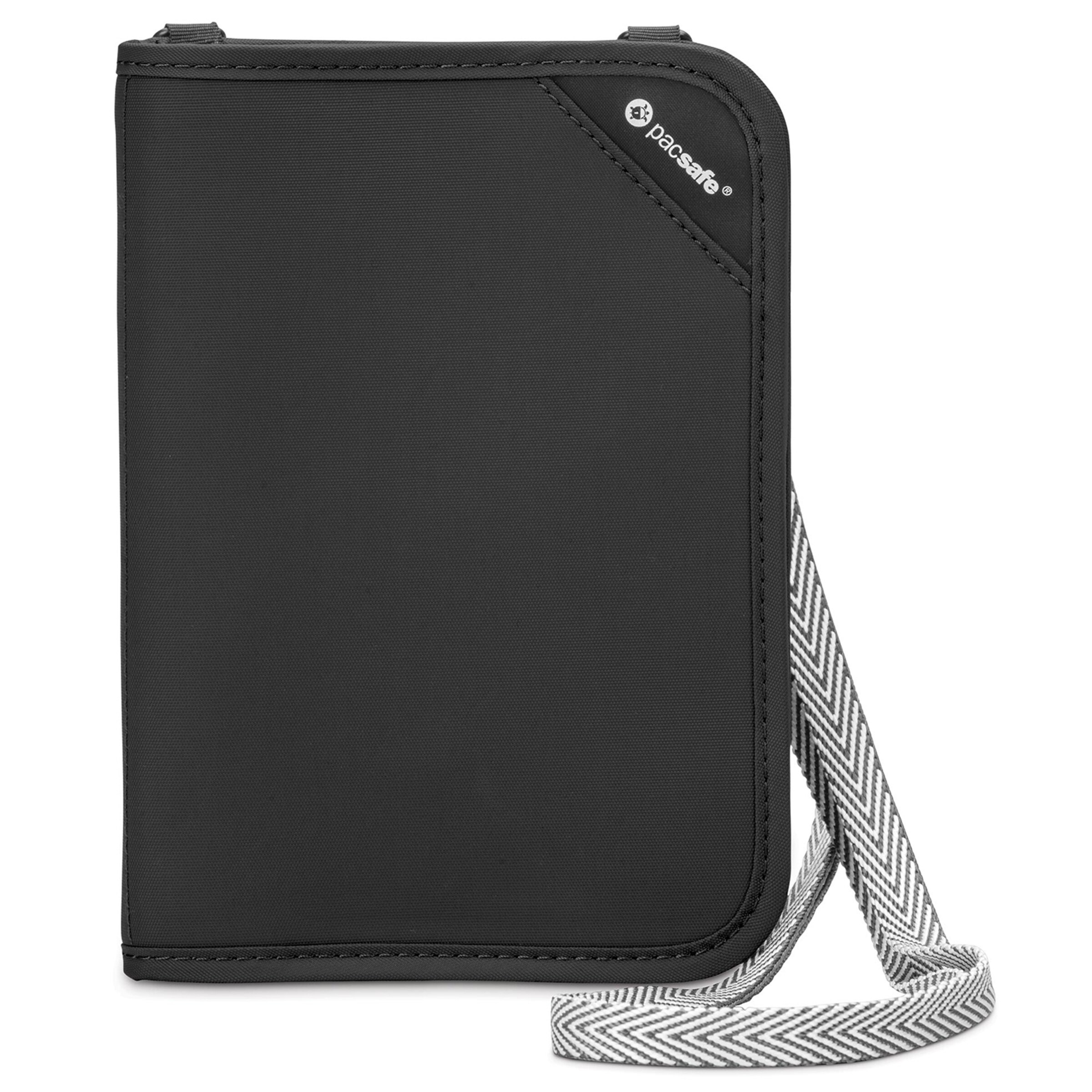 Pacsafe Wallet in Black: front
