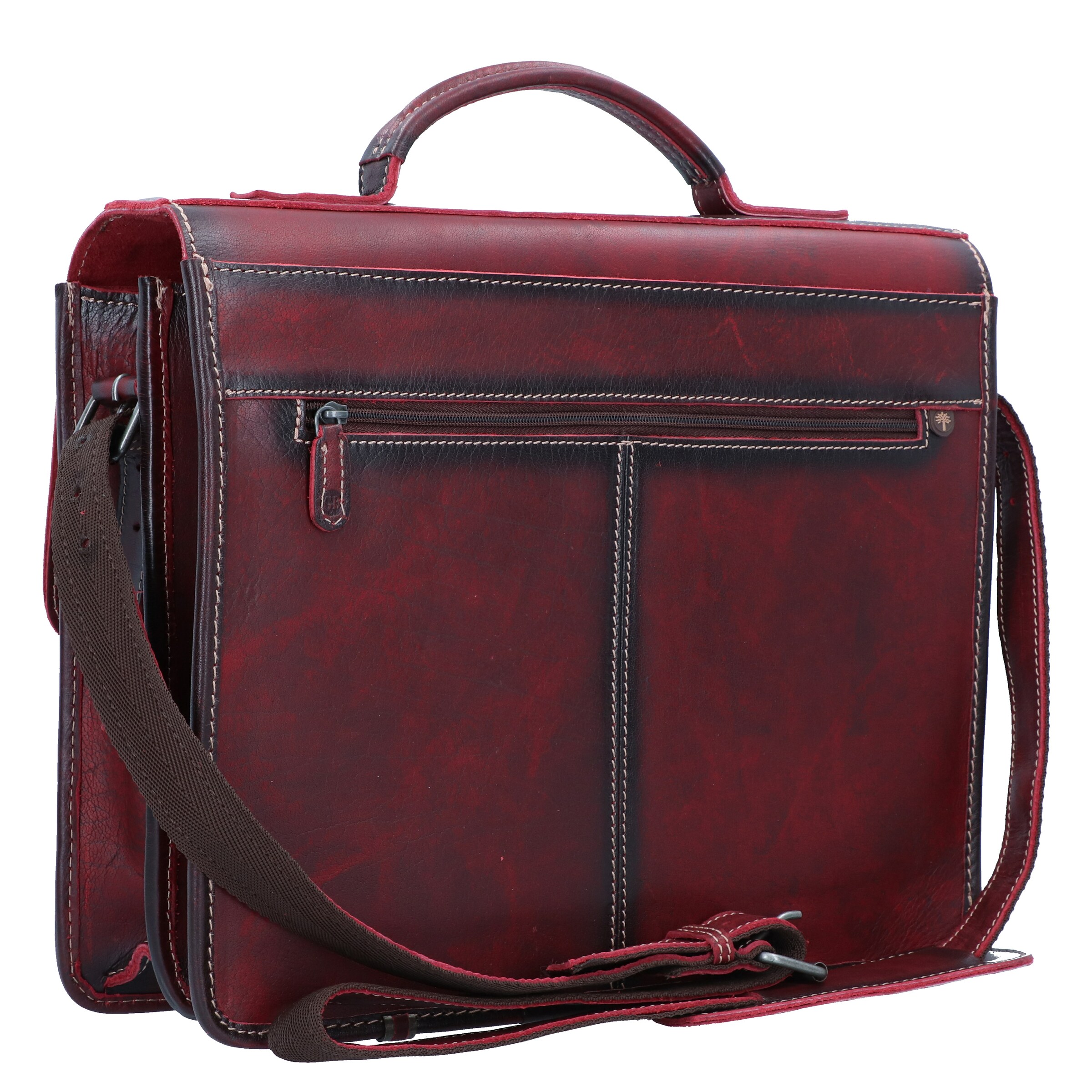 GREENBURRY Document Bag 'Buffalo' in Red