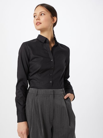 SEIDENSTICKER - Blusa 'Schwarze Rose' en negro: frente