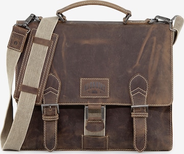 KLONDIKE 1896 Document Bag 'Liam' in Brown: front