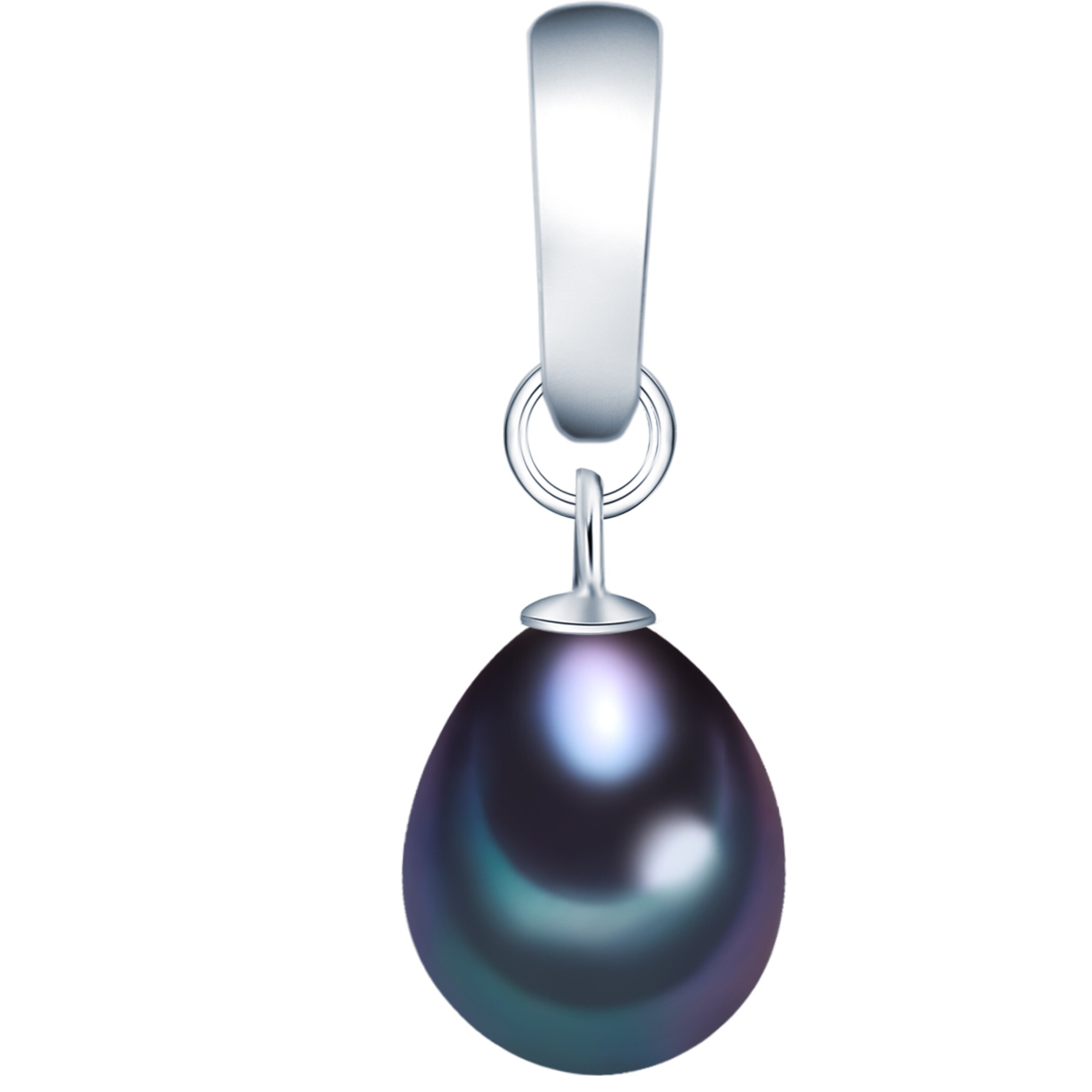 Valero Pearls Hangers in Zilver: voorkant