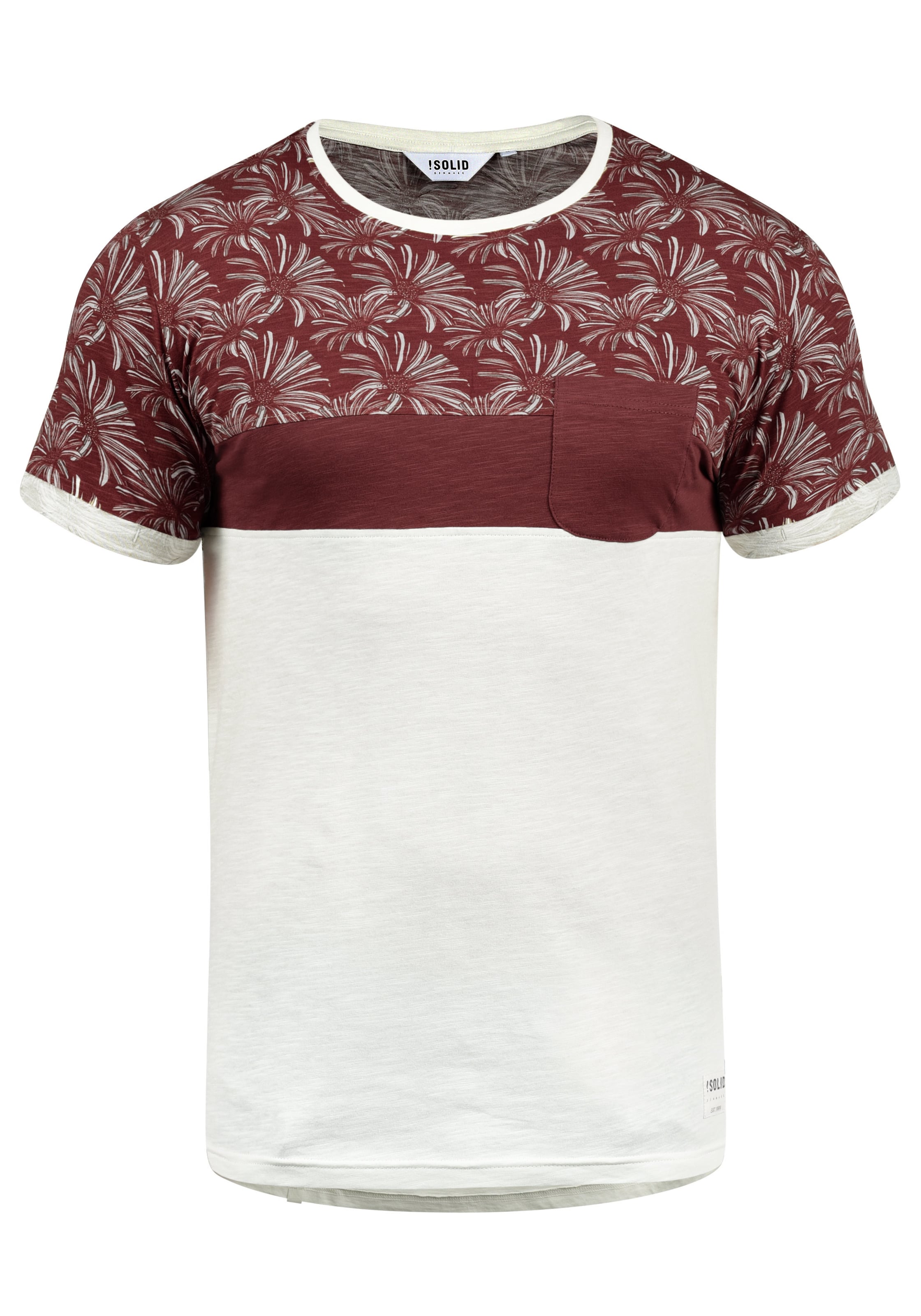 Maglietta 'Florian' di !Solid in bianco: frontale