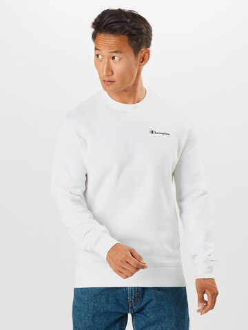 Coupe regular Sweat-shirt 'Legacy' Champion Authentic Athletic Apparel en blanc : devant