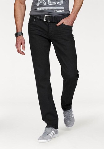 JOHN DEVIN Regular Jeans in Black: front