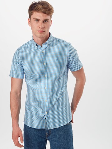 BURTON MENSWEAR LONDON Slim Fit Hemd in Blau: predná strana