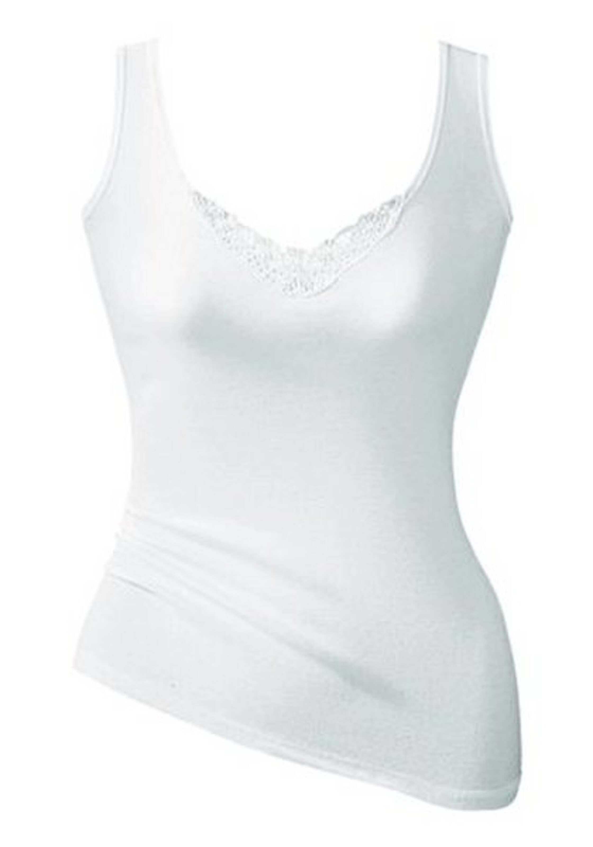 PETITE FLEUR Undershirt in White