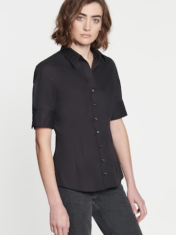 SEIDENSTICKER - Blusa 'Schwarze Rose' en negro: frente