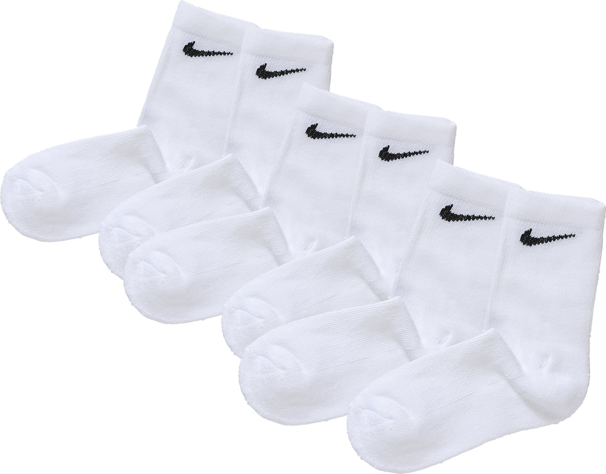 Șosete sport 'Crew' de la NIKE pe alb: față