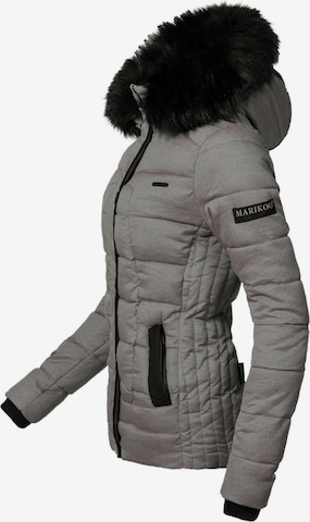 MARIKOO Winter Jacket 'Unique' in Grey