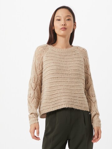 ONLY Sweater in Beige: front