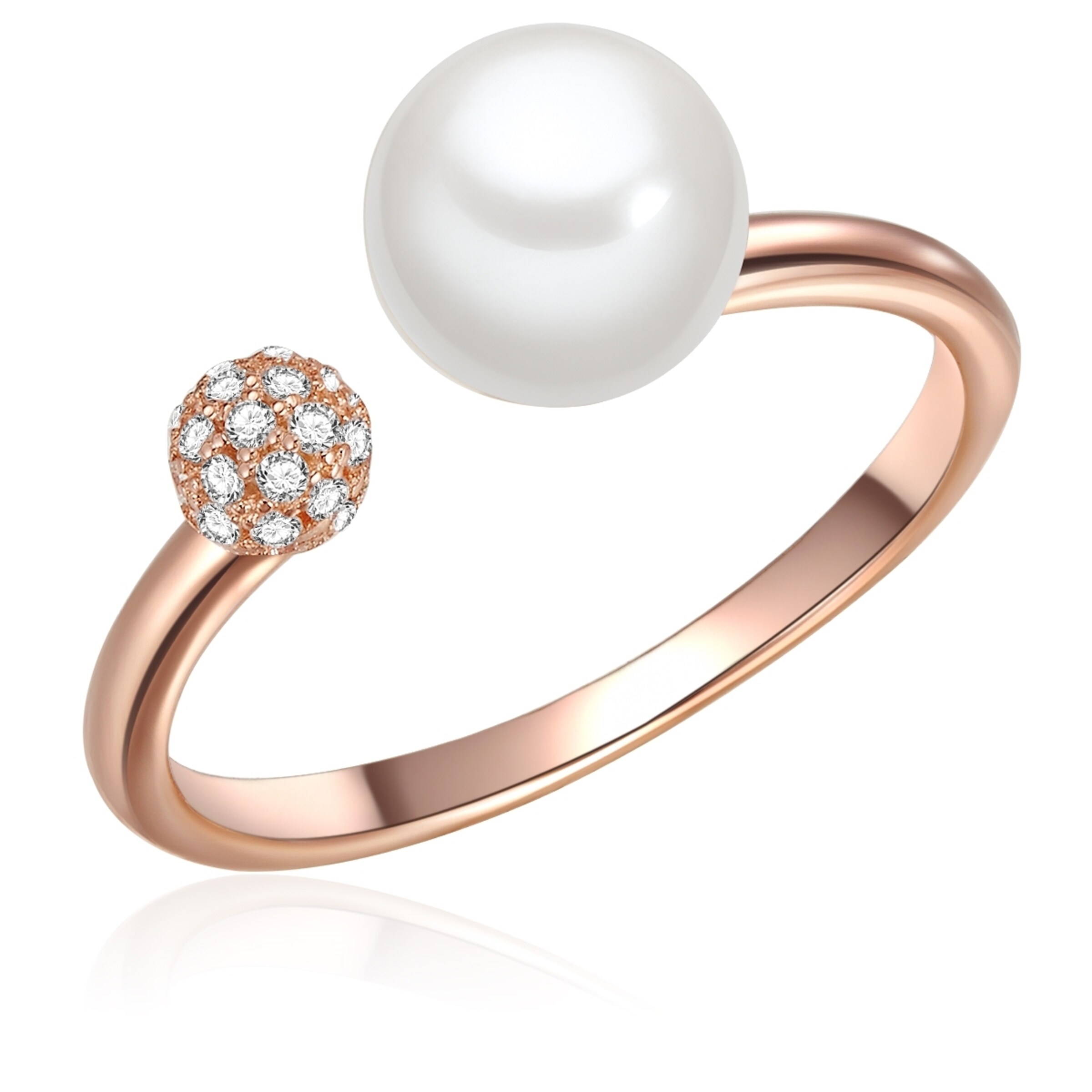 Valero Pearls Ring in Gold: front