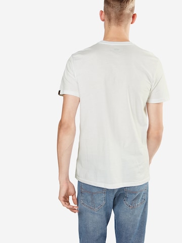 T-Shirt ALPHA INDUSTRIES en blanc