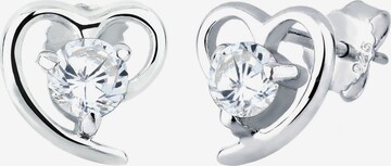 Boucles d'oreilles 'Herz' ELLI en argent : devant