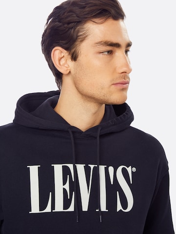 LEVI'S ® Sweatshirt 'Relaxed Graphic Hoodie' in Zwart