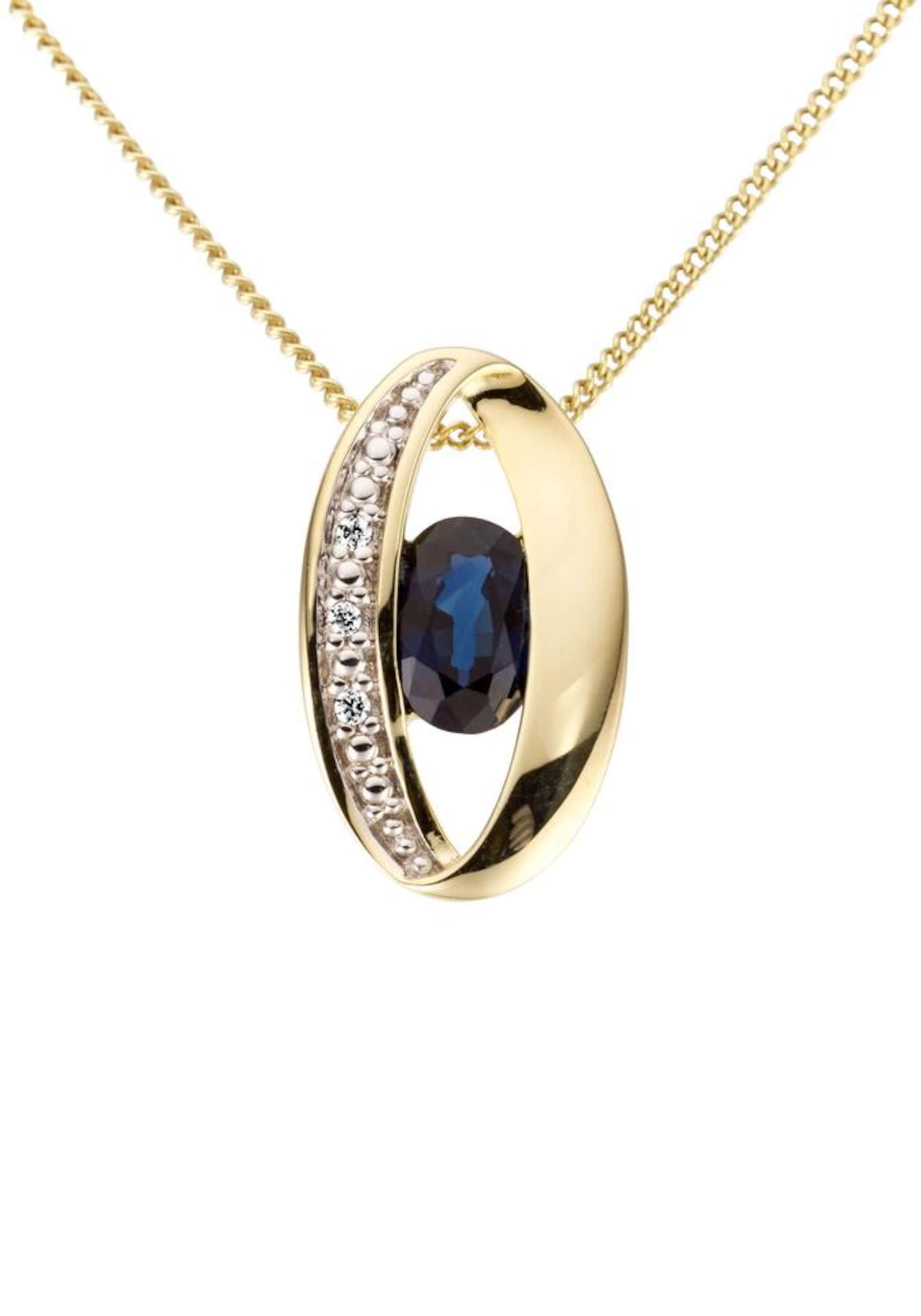 FIRETTI Kettenanhänger in Gold: Vorderseite