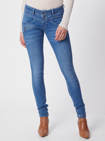 FREEMAN T. PORTER Skinny Jeans 'Coreena' in Blauw: voorkant