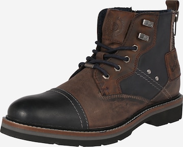 bugatti Lace-Up Boots 'Melanio' in Brown: front