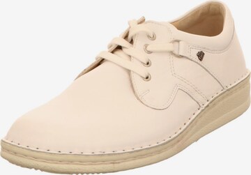 Finn Comfort Lace-Up Shoes in Beige: front