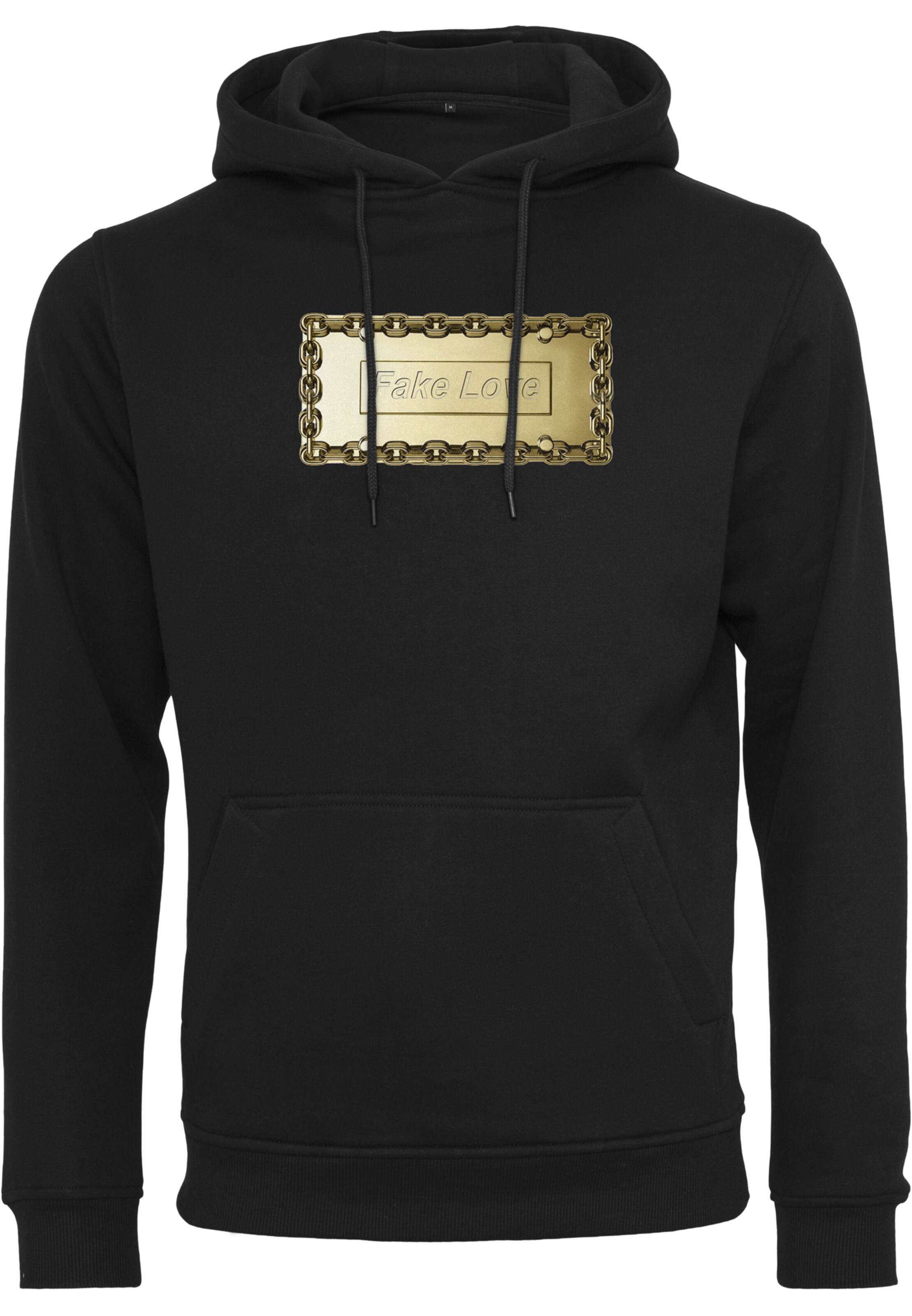 Mister Tee Sweatshirt 'Fake Love' in Black: front