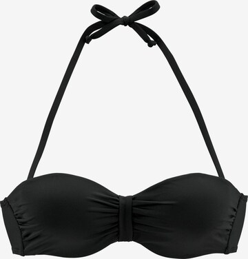 BENCH - Bandeau Top de biquíni 'Perfect' em preto: frente