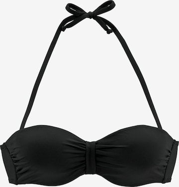 melns BENCH Bandeau Bikini augšdaļa 'Perfect': no priekšpuses