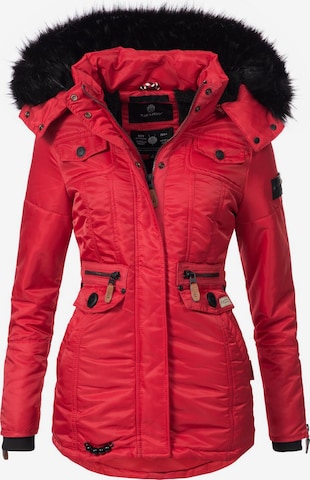 NAVAHOO Winter Jacket 'Schätzchen' in Red: front