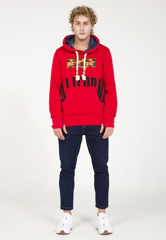 Sweat-shirt PLUS EIGHTEEN en rouge