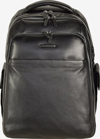 Piquadro Rucksack 'Modus' in Schwarz: predná strana