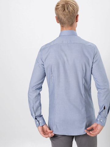 OLYMP Slim Fit Hemd 'No. 6 Faux' in Blau: zadná strana