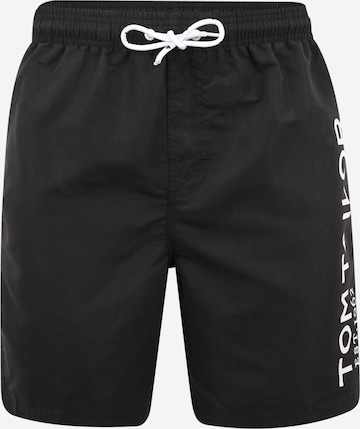 TOM TAILOR Swimming shorts 'Jeremy' in Black: front